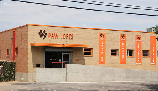 Paw Lofts exterior building shot